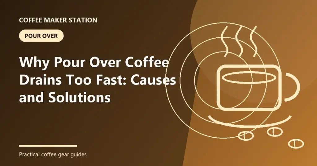 Why Pour Over Coffee Drains Too Fast: Causes and Solutions