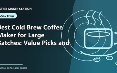 Best Cold Brew Coffee Maker for Large Batches (2026): Expert Picks for the Right Fit